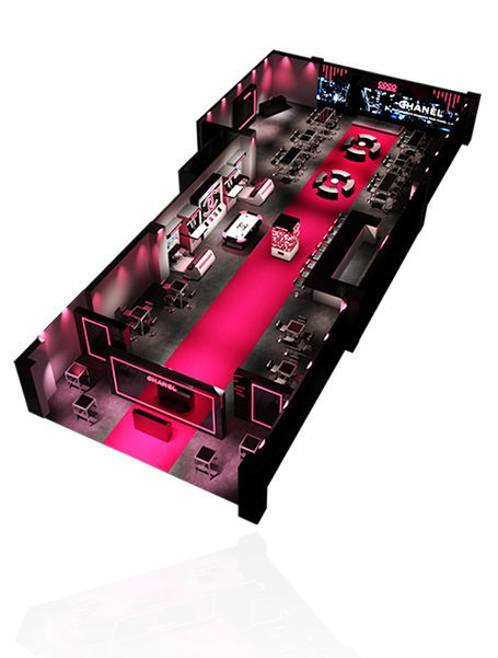 COCO CHANEL GAME CENTRE | 3D VISUALISATION & SPATIAL EXPERIENCE DESIGN